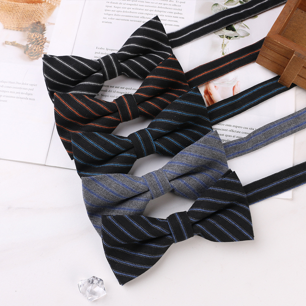men's solid color bow tie with bow English style