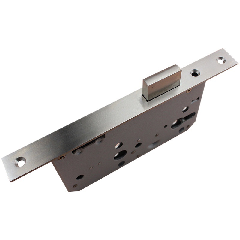 Estándar europeo 5572 cuerpo de cerradura de canal de lengüeta cuadrada única de acero inoxidable 304 cuerpo de cerradura de núcleo de puerta cuerpo de cerradura de fuego de almacén