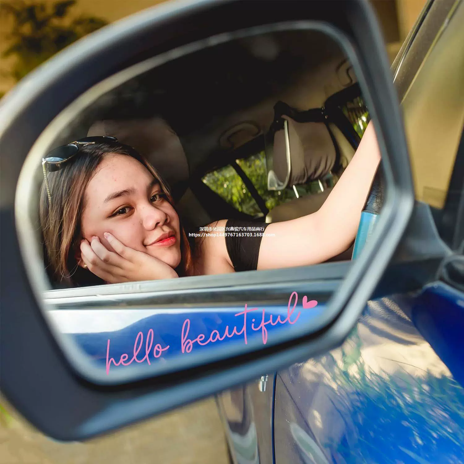 (Cross-border trading), retroreflective rear view mirror, sticker