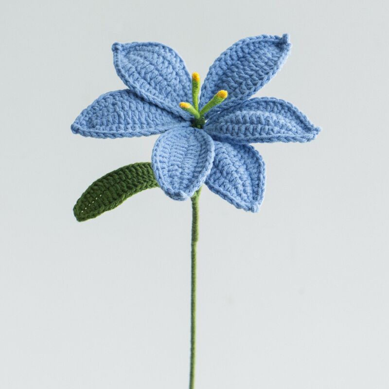 クロスボーダーの手編みの完成品の小さい花束は花の毛糸のメリヤスの花束を模倣します。|undefined