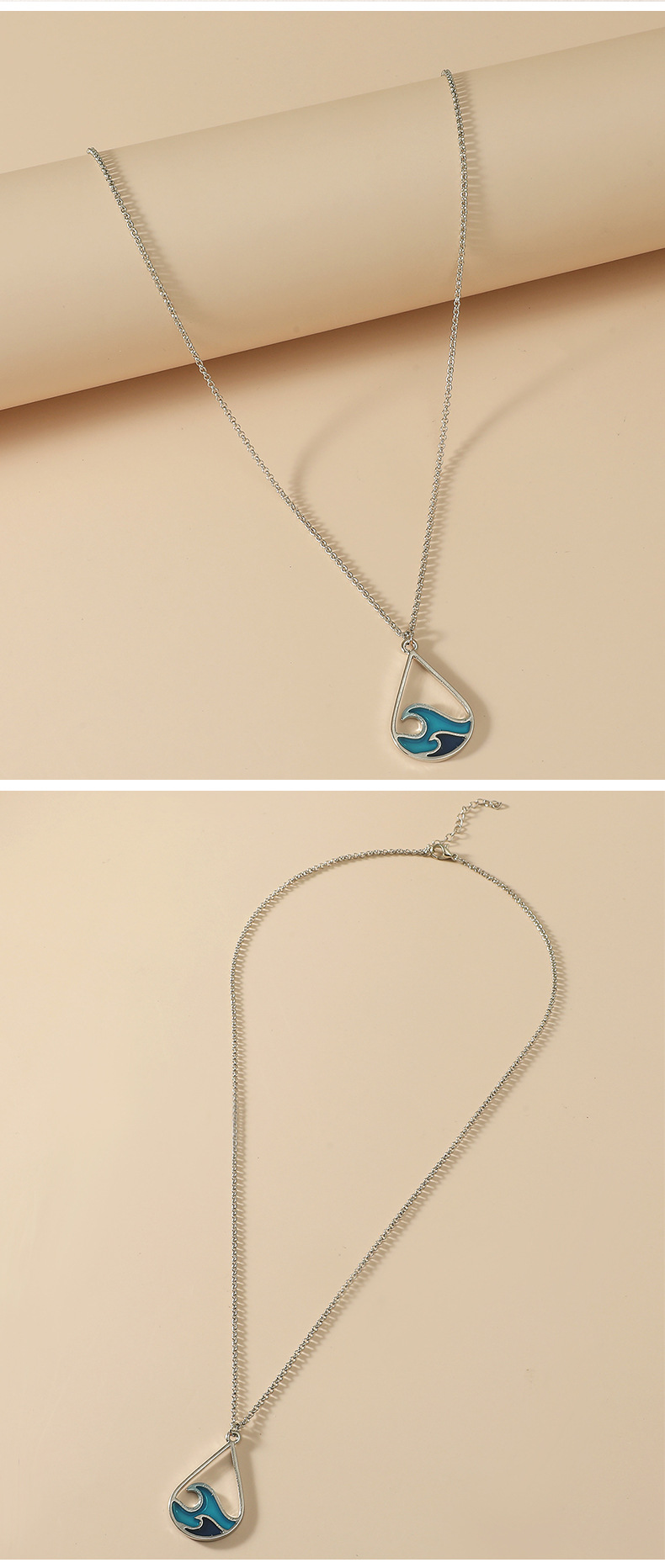 Casual Water Droplets Stainless Steel Alloy Plating Earrings Necklace