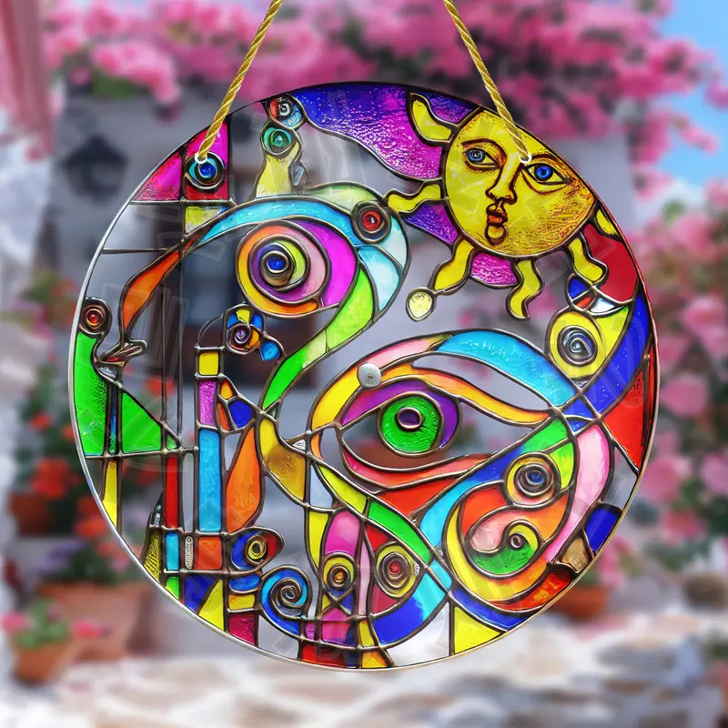 Fabricantes de decoración directa transfronteriza temu nueva serie de estilo bohemio decoración acrílica colorida interior y exterior