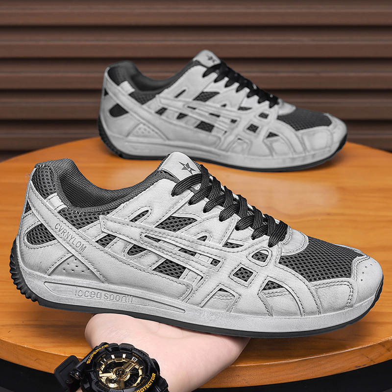 Zapatos de hombre 2026 verano transpirables tendencia de malla versátil zapatos deportivos casuales ligeros con suela suave antideslizante zapatos de papá