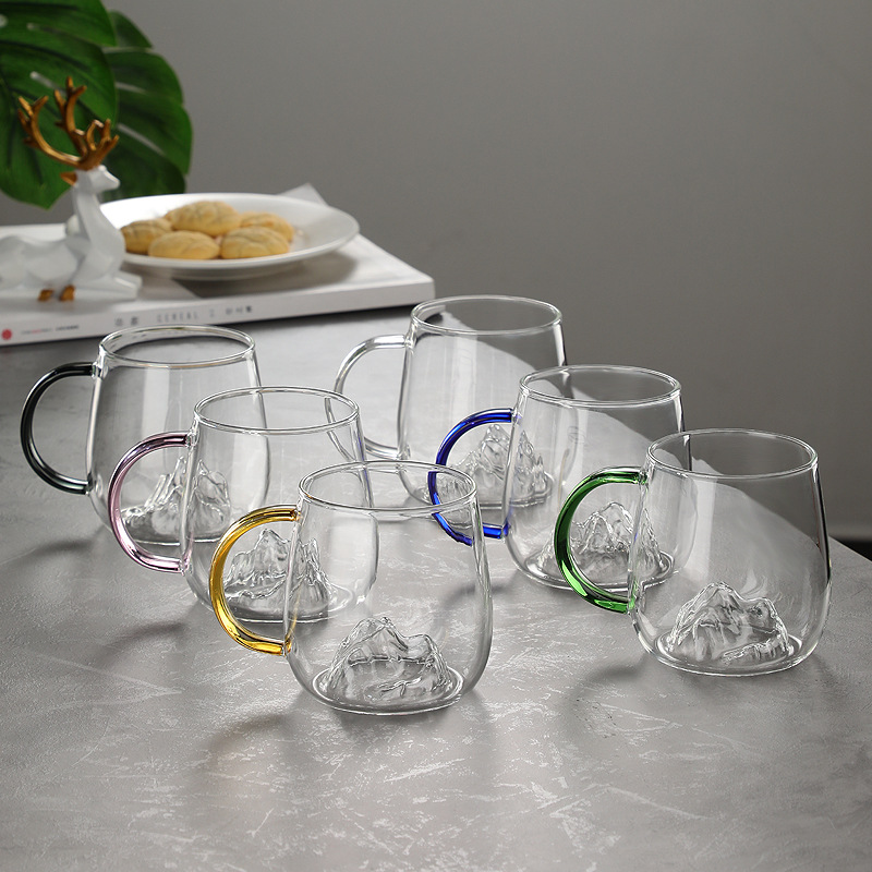 Resistente a altas temperaturas oficina en el hogar vista montaña taza de hongos colorido nicho de diseño de alta calidad taza de café de leche taza de agua