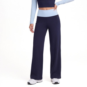 AYM043612 Straight-Leg Workout Pants with Tummy Control and Butt-Lifting Design Aoyema wholesale
