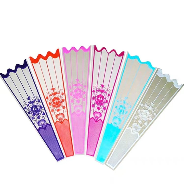 Bolsa de embalaje de flores de rayas simple transparente impermeable transpirable Rosa Clavel flor material fuegos artificiales bolsa