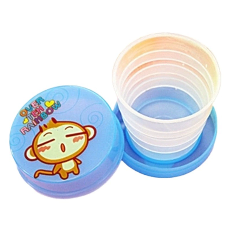 Мультяшная Складная чашка для воды, креативная Выдвижная чашка, портативная дорожная Милая чашка для воды, детский подарок