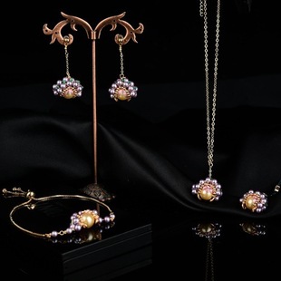 New Chinese-style Dao Ma Dan Face Earrings Jewelry Imitation Pearl Antique Accessories Wholesale