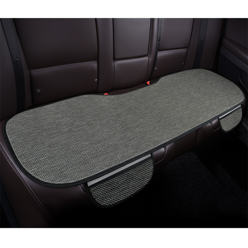 Seat cushion, seat cover, Universal Summer Linen Breathable - gray-rear-row