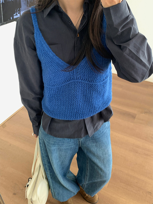 广州黄峥气质简约百搭显瘦镂空吊带背心女短款叠穿显瘦上衣530071|undefined