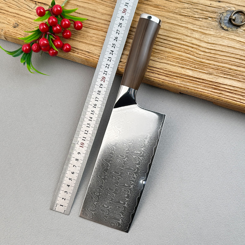 Ultra-Sharp Damascus Steel Vg10 Household Vegetable Cutting Chef's Knife Special Slicing Knife Kitchen Meat Cutting Knife