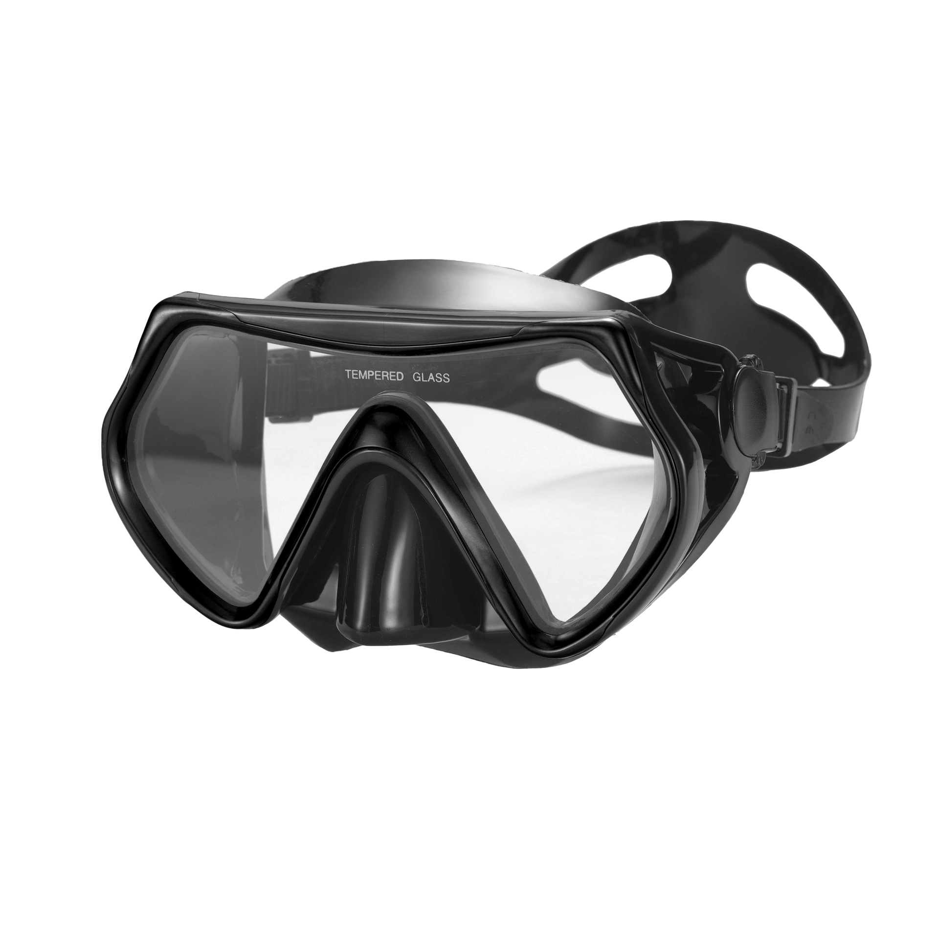 Diving Goggles, Large Field of View, One-Piece Lens, High-Definition Snorkeling Mask, Deep Diving Equipment, Steel Protective Glass, Silicone Diving Goggles