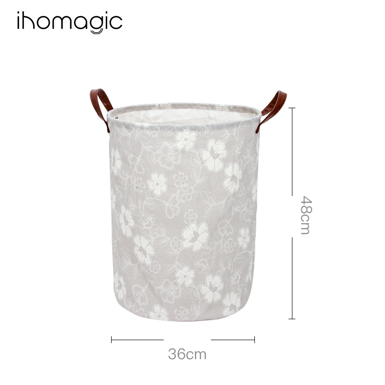 玩具收纳桶家用脏衣洗衣篮日系简约可折叠收纳筐杂物脏衣篮收纳