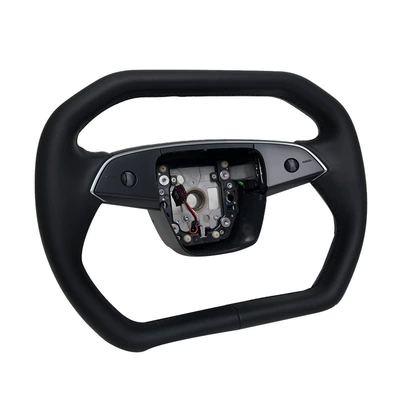wheel yoke steering wheel – Steering wheel - huanxin-y-suspended-cyber-steering-wheel-black-without-cover