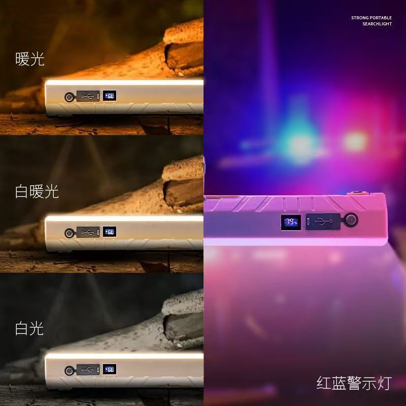 Iluminación de carga LED transfronteriza puestos de mercado nocturno luz de emergencia de corte de energía doméstica tubo de carga de camping de succión magnética inalámbrica