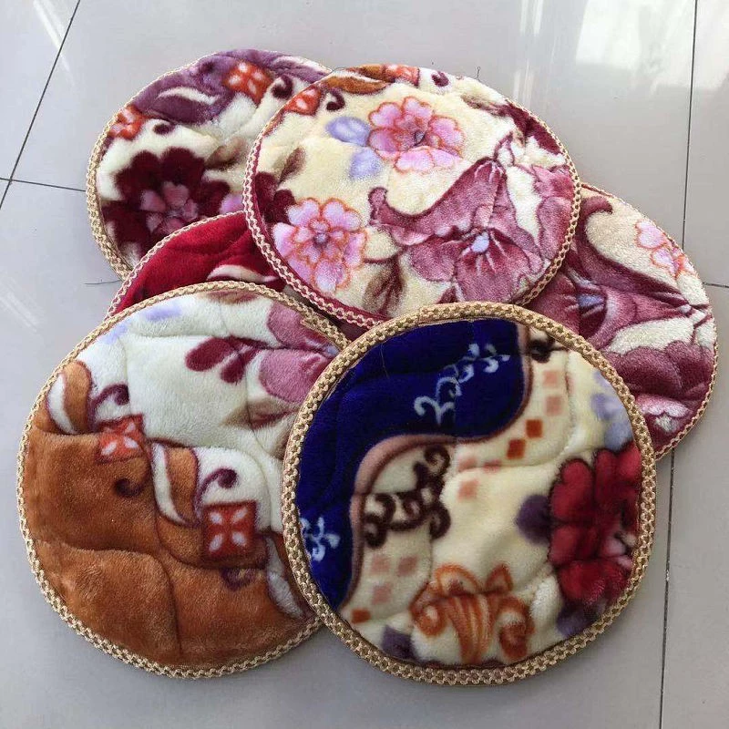 Плюшевая подушка сиденья утолщена зимой теплый офис противоскользящий стул автомобильный диван обеденный стул круглый квадратный табуретка