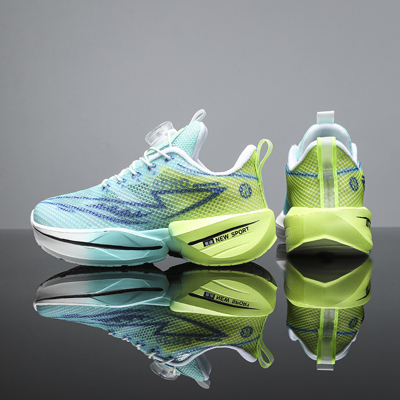 2025 nuevos zapatos de verano para niños, zapatos deportivos para niños, zapatos para correr de conejo rojo de tablero de carbono profesional ligero para estudiantes de escuela primaria