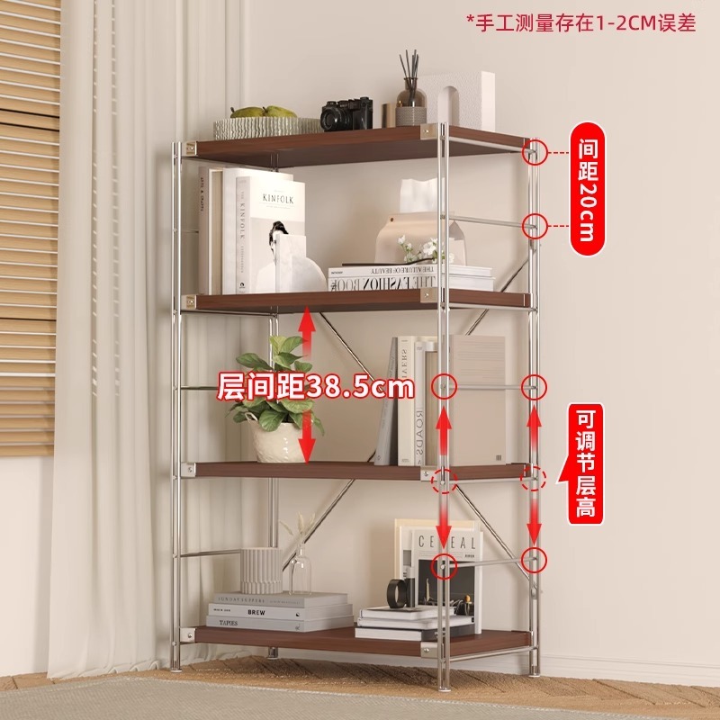 日式置物落地多层书客厅卧室阳台纳储物简约家用实木子|undefined