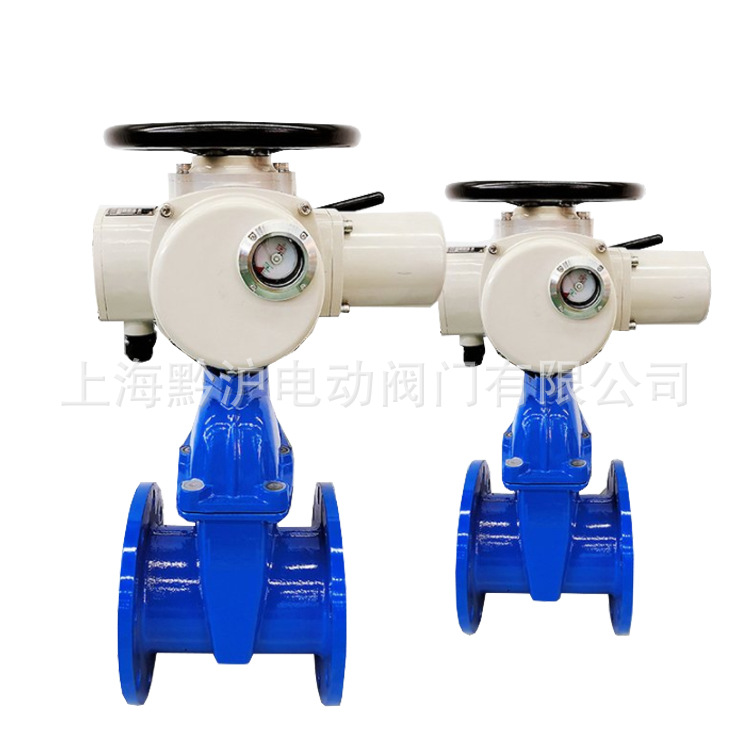 电动法兰闸阀Z945X-16Q远程调节电动弹性软密封闸阀市政污水处理