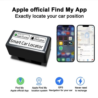 Obd Car Locator Find My Apple Global Positioning Airtag Anti-Lost Device Does Not Require Charging