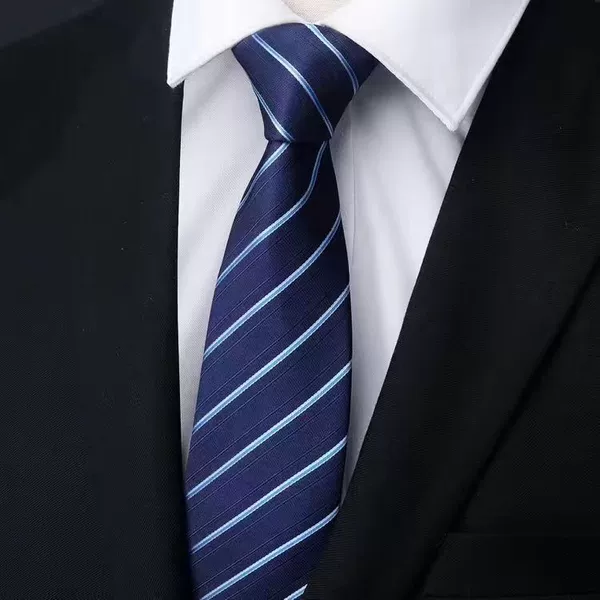 White and blue fine lines-hand-made style