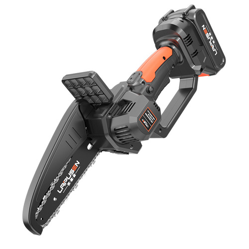 Brushless 4-inch chain saw, rechargeable, small lithium battery saw, 6-inch home mini handheld saw, one-handed saw, logging saw