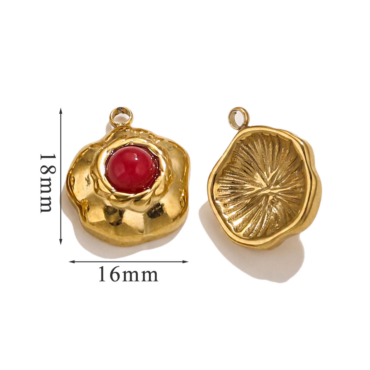 Europa y los Estados Unidos retro colgante geométrica de acero de aluminio joyería collar pendientes nicho accesorios de joyería DIY acero inoxidable piedra natural