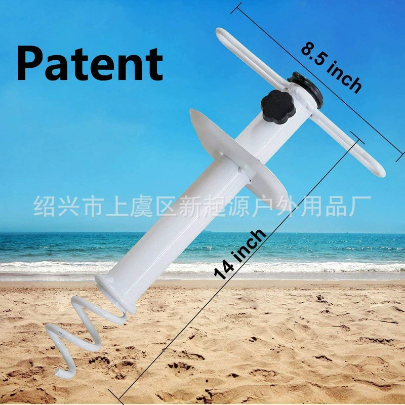 В наличии Поставка трансграничной железной спиралью вставлен пляжный зонтик база портативная база открытый зонтик песчаный якорь