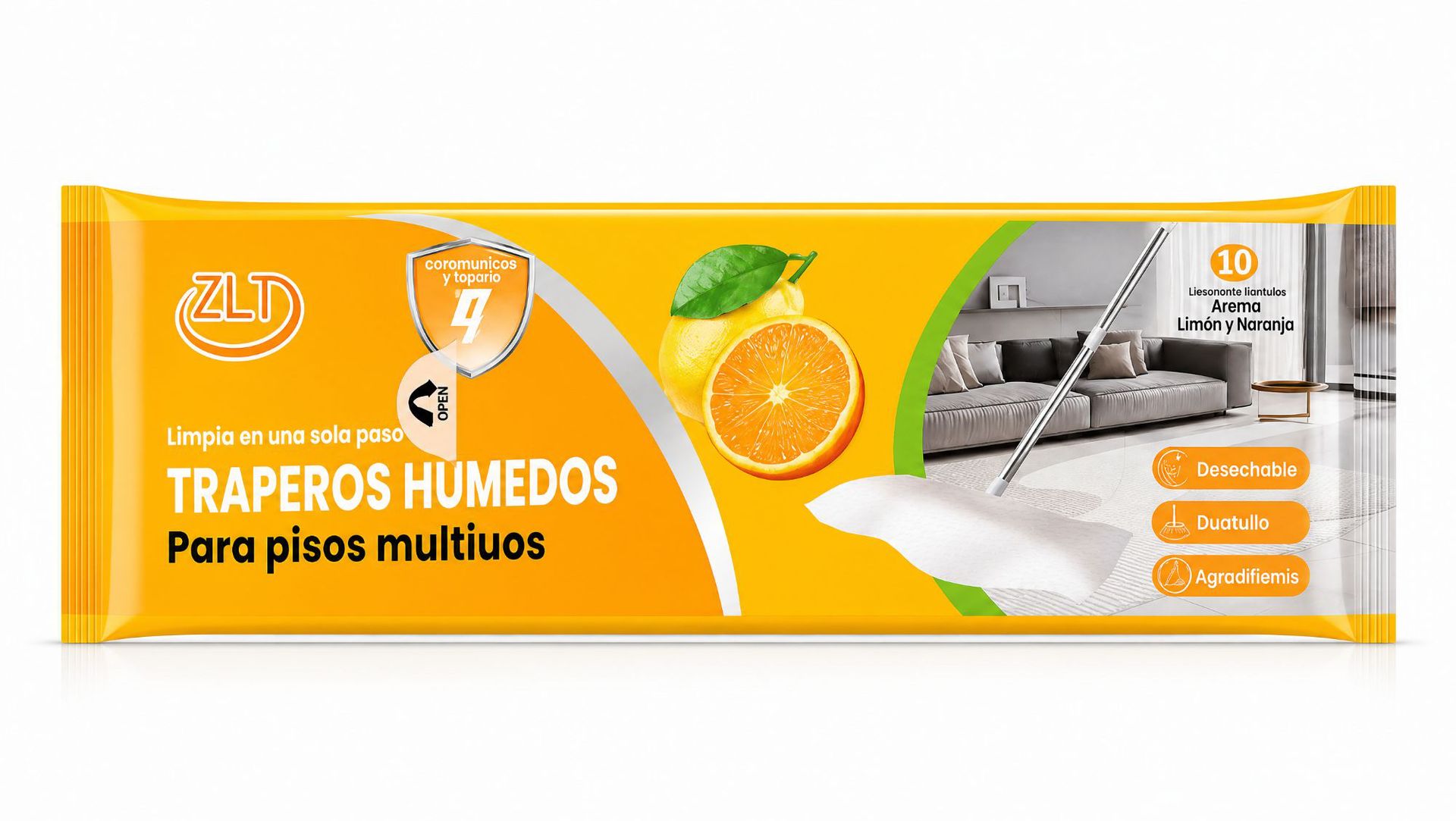 Toallitas de Repuesto para Mopa Plana Tela No Tejida Desechable, Electrostático para Limpieza de Pisos image 8