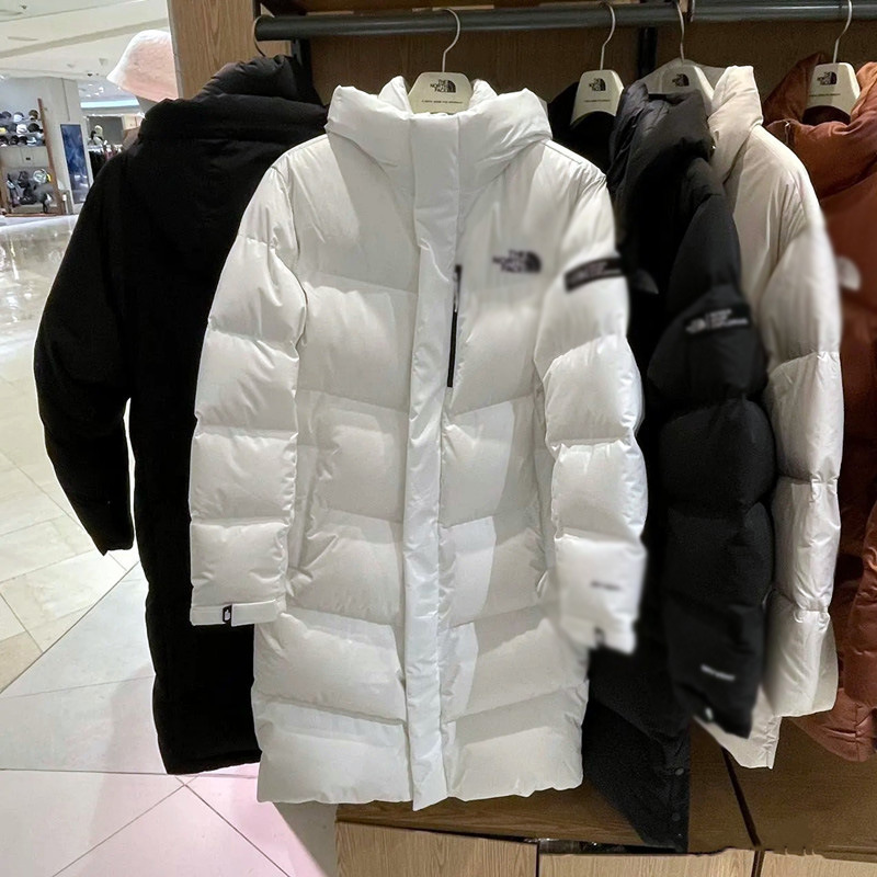 High-End North Face Long down Jacket, Over-The-Knee Hooded White Duck down Coat, Winter Warm Windproof and Cold-Resistant for Men and Women High-End North Face Long down Jacket, Over-The-Knee Hooded White Duck down Coat, Winter Warm Windproof and Cold-Resistant for Men and Women