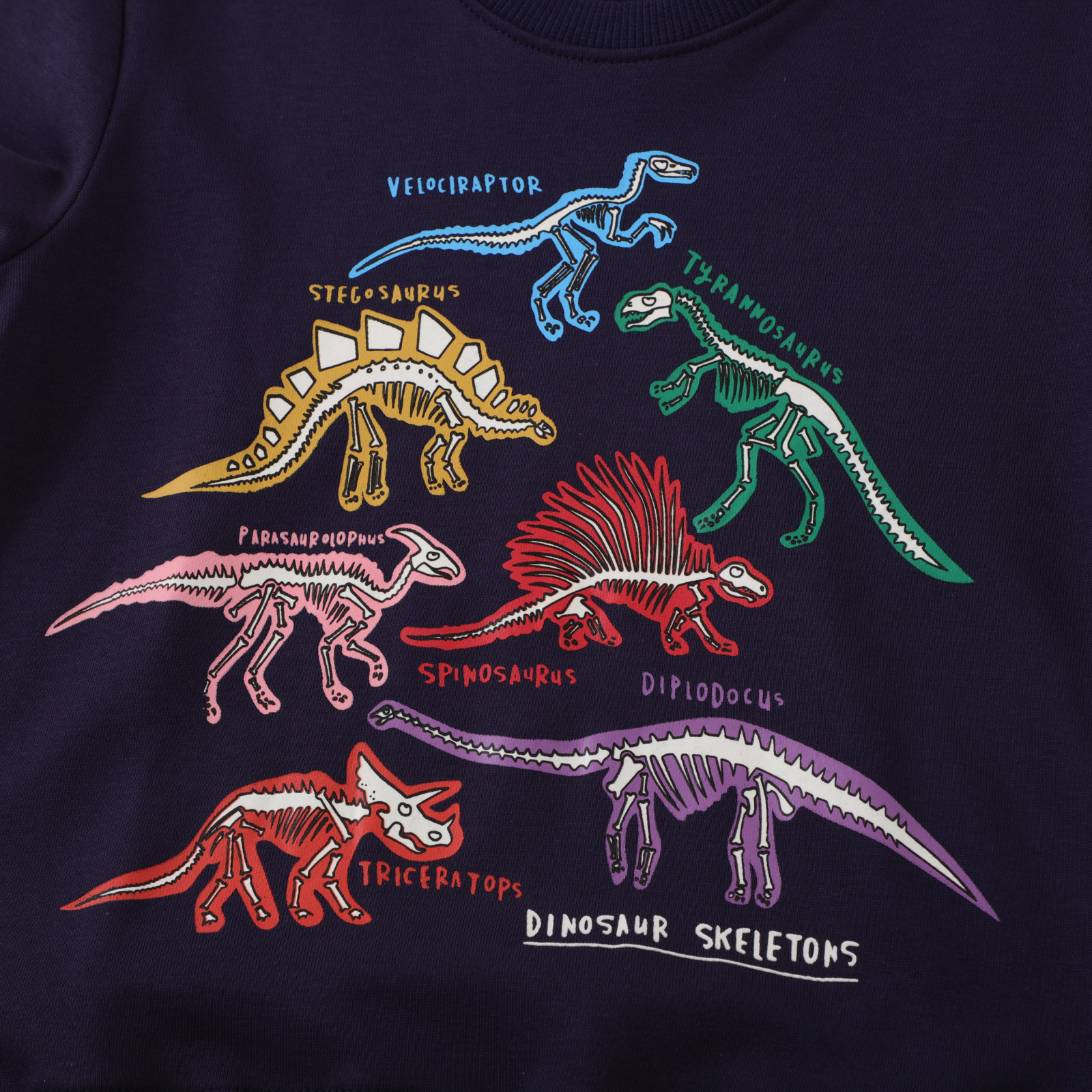 Mode Dinosaurier Leuchtend Baumwolle T.-shirts & Shirts display picture 3