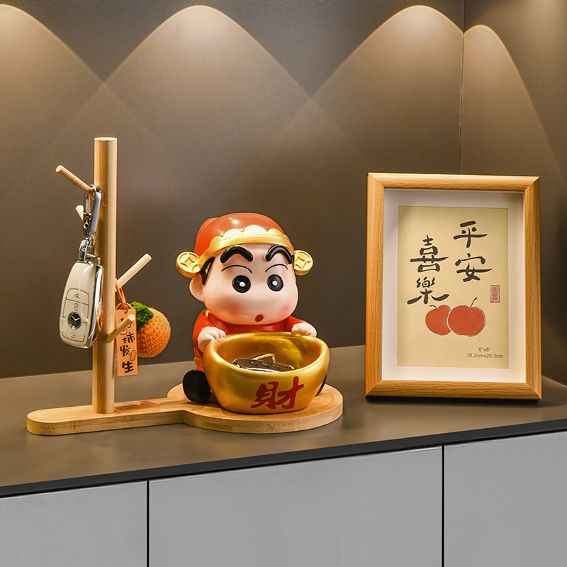 クレヨンしんちゃん財神収納入戸玄関装飾品ホームリビングテレビ酒場引っ越し新居プレゼント|undefined