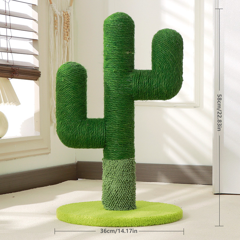 Cactus personalizado neto neto simulación planta juguetes para gatos tabla de agarre de gato resistente cactus marco de escalada para gatos juguetes para mascotas