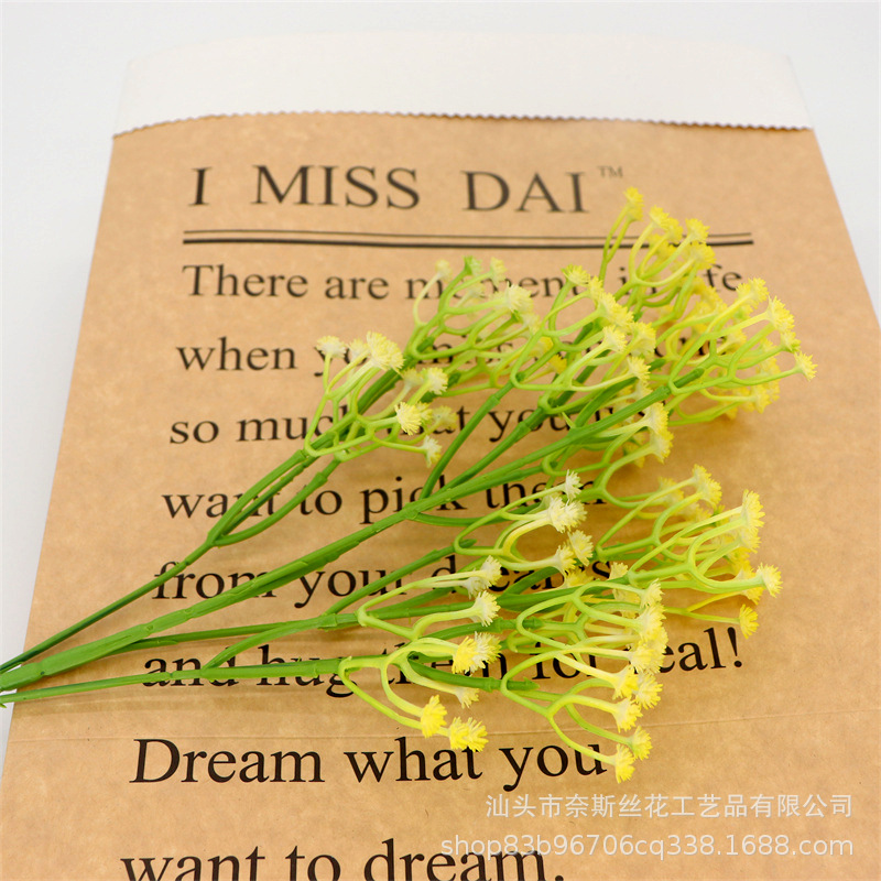 Ramo flores artificiales brillante decoración boda hogar