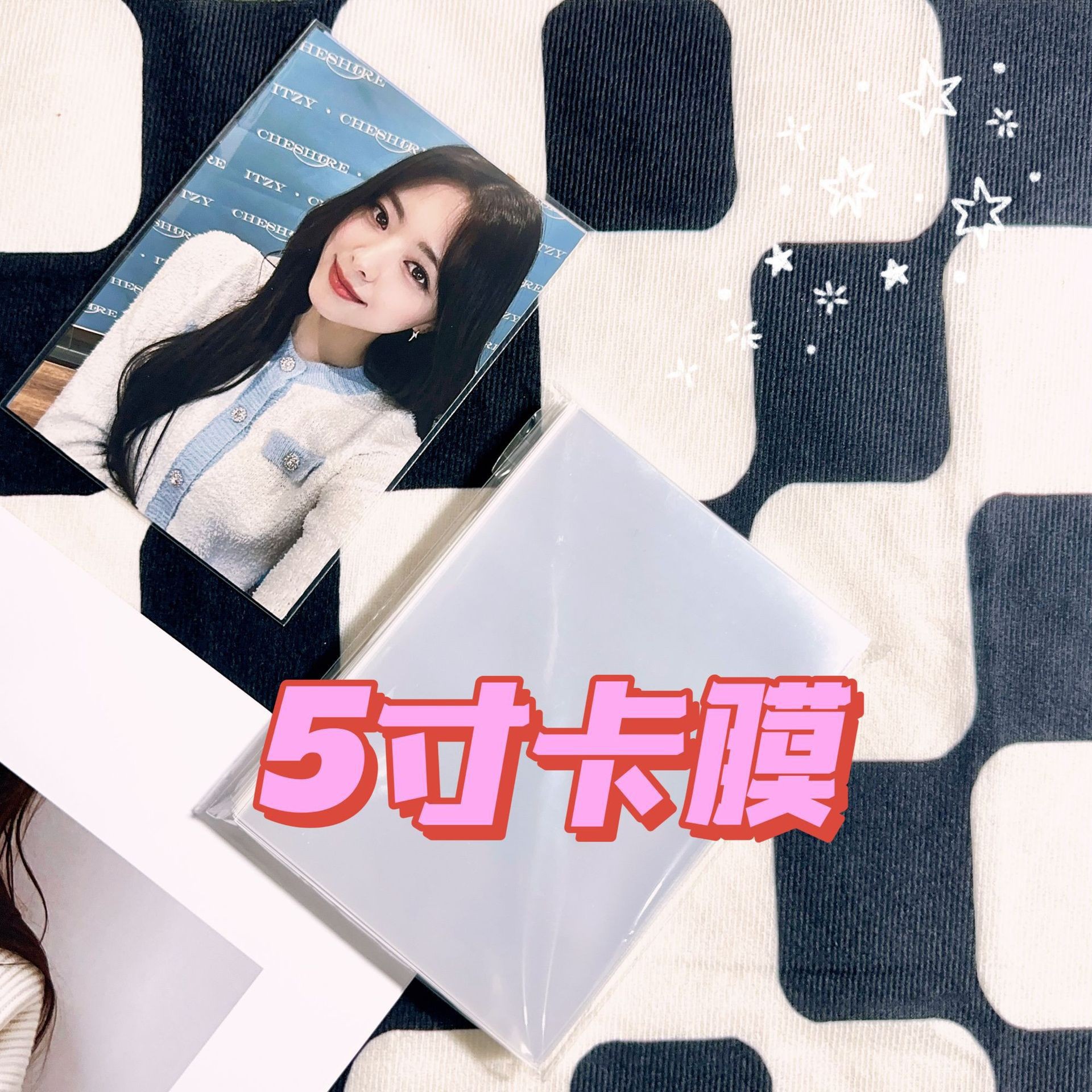 Película de tarjeta de palomitas de maíz 20 seda boca plana bar Ye Luoli Pony Baoli funda de tarjeta pequeña película protectora escritura Polaroid