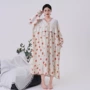 v领长袖春秋季外穿家居服