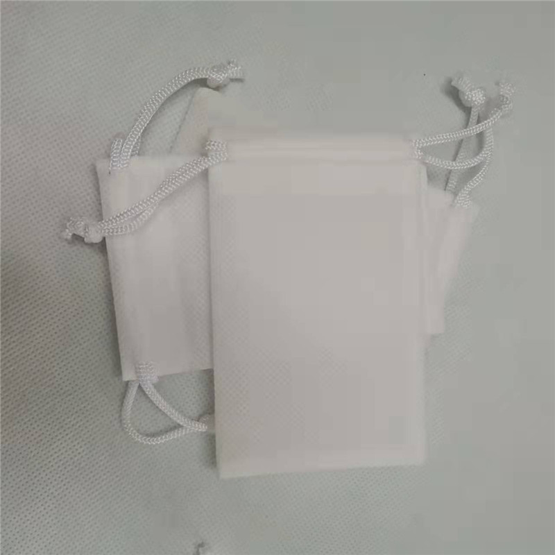 厂家批发白色无纺布袋珠宝首饰收纳袋礼品不织布束口袋无纺布批发