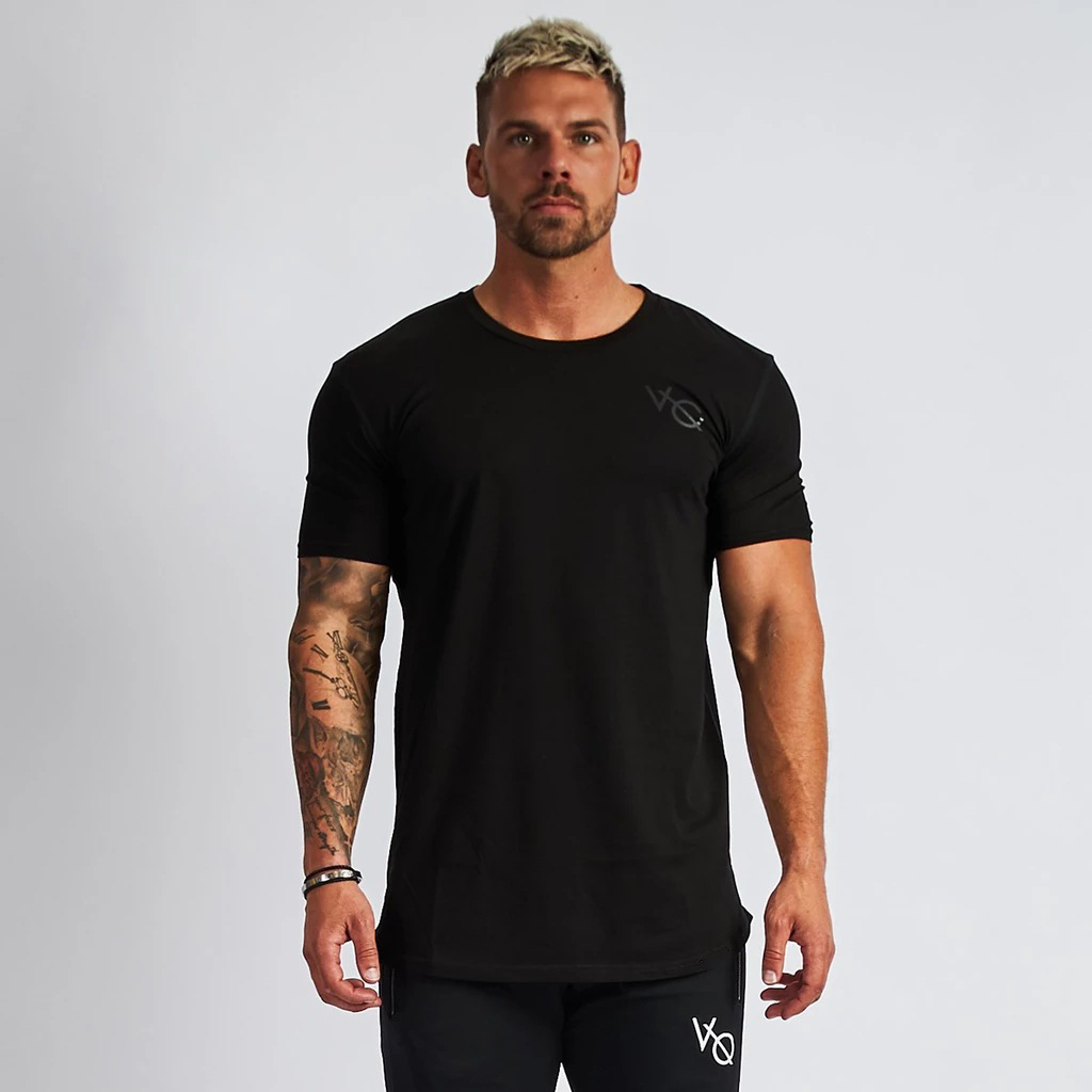 Hommes Couleur Unie Style Simple Col Rond Manche Courte Svelte T-shirt Homme display picture 1