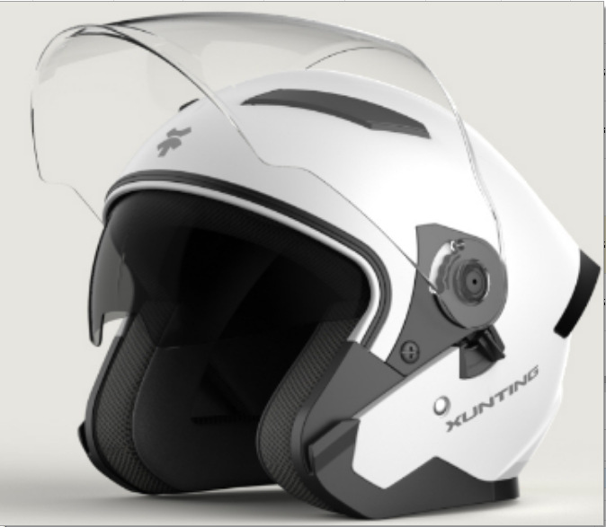Casco eléctrico Phoenix invierno caliente casco Harley cuatro estaciones masculino universal casco completo de motocicleta cinturón de cuello