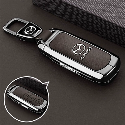 Car Buckle Cx7 Shell, Static Rod/Key Bag - model-a-2-button-brown-leather-car-logo-buckle
