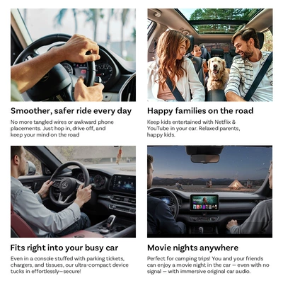 for Apple Android Two-In-One – Simsiz CarPlay və Android Auto