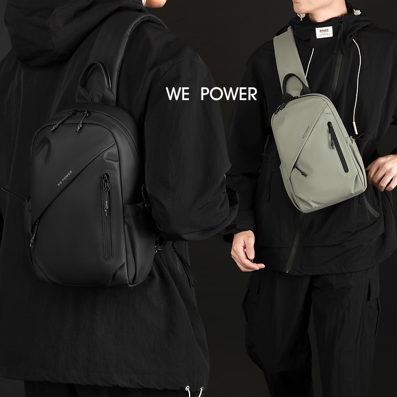 WEPOWER nuevo tipo de hombre viaje viaje mochila de hombro de gran capacidad mochila casual de moda mochila anti-drop bolsa de pecho