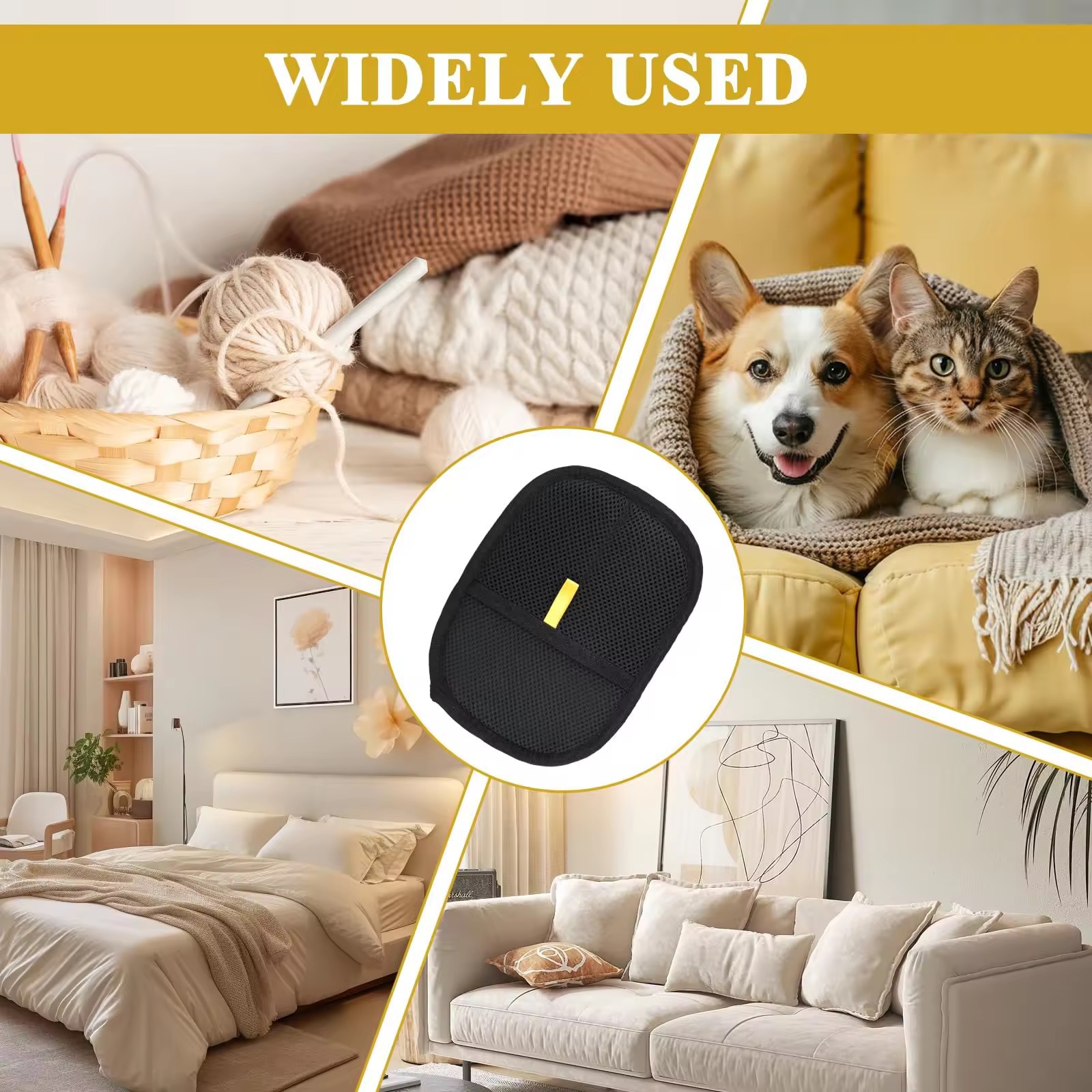 Pet Hair Removal Gloves Cat Hair Cleaner Cat Hair Remover Cat Grooming Tool Hair Removal Brush Hair Picker-up Dog Pet Gloves
