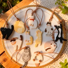 ins系猫猫合集黑猫橘猫三花猫奶牛猫暹罗吊坠饰品配件DIY项链
