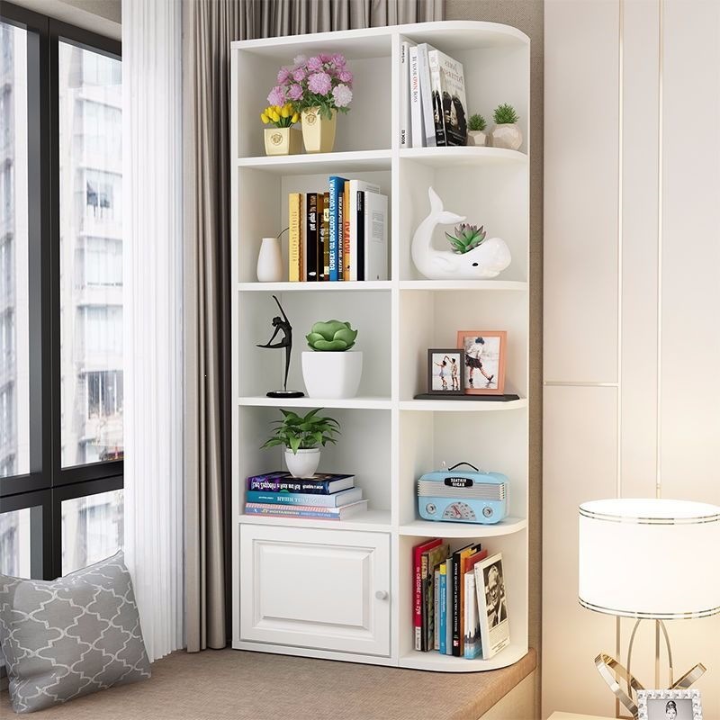 Bay window cabinet storage cabinet integrated bookshelf creative combination bedroom multifunctional corner cabinet balcony cabinet storage rack
