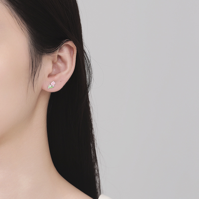 1g Weight 925 Sterling Silver Ear Needle Material Ear Studs Classification Screw Backs Ear Cap Type 1 Pair 925 Sterling Silver 925 Sterling Silver Earrings Flower Screw Backs Ear Studs