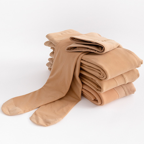 Bare leg artifact women's direct supply to Mijumoxun autumn and winter plus velvet double-layer pantyhose thickened nude stockings factory direct sales