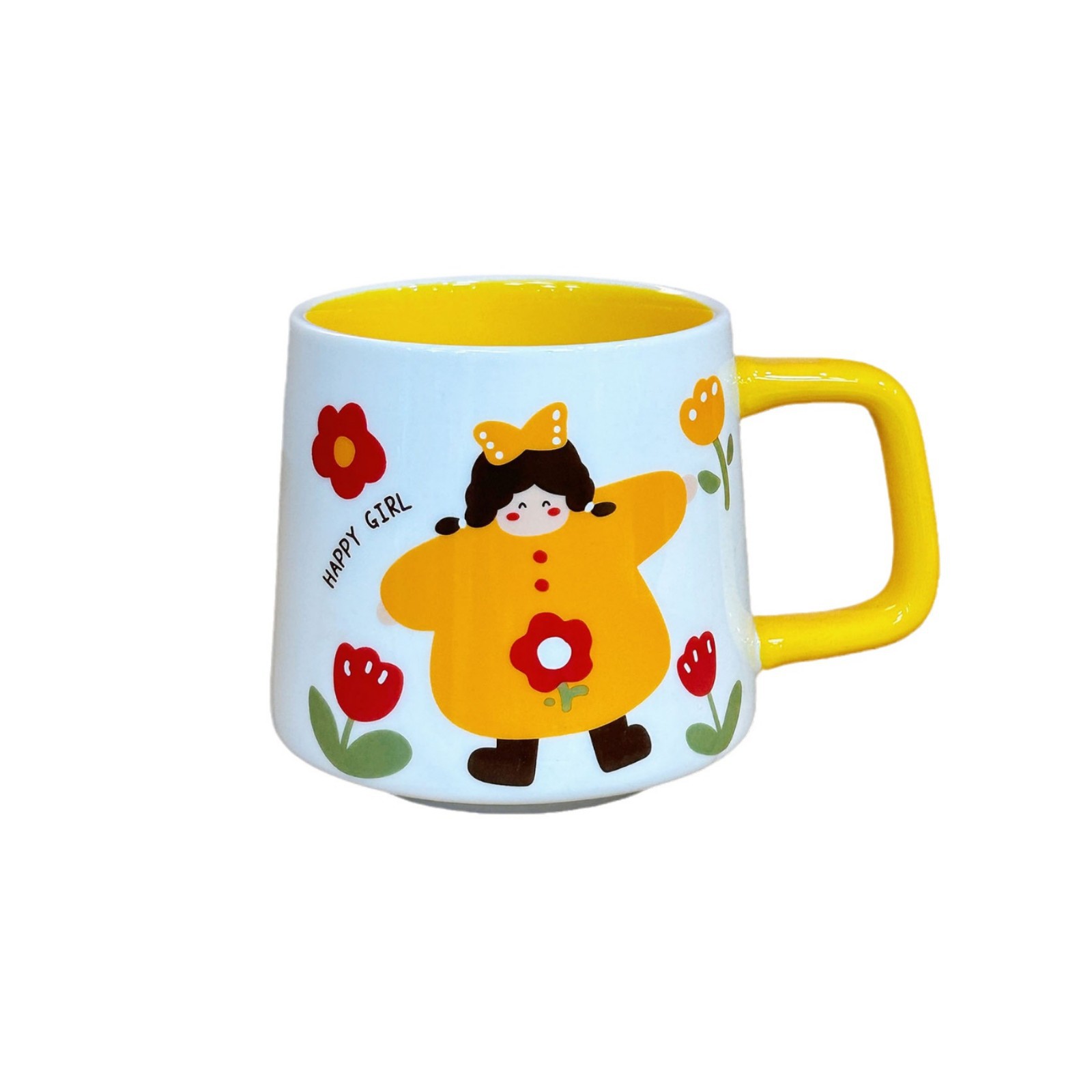 Tazas de cerámica de alto valor facial tazas de desayuno tazas de dibujos animados amigas tazas de agua tazas de café de oficina