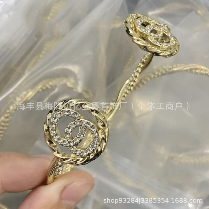 香家シリーズファッション起爆ブレスレット集合図小衆気質金色双c高バージョン|undefined