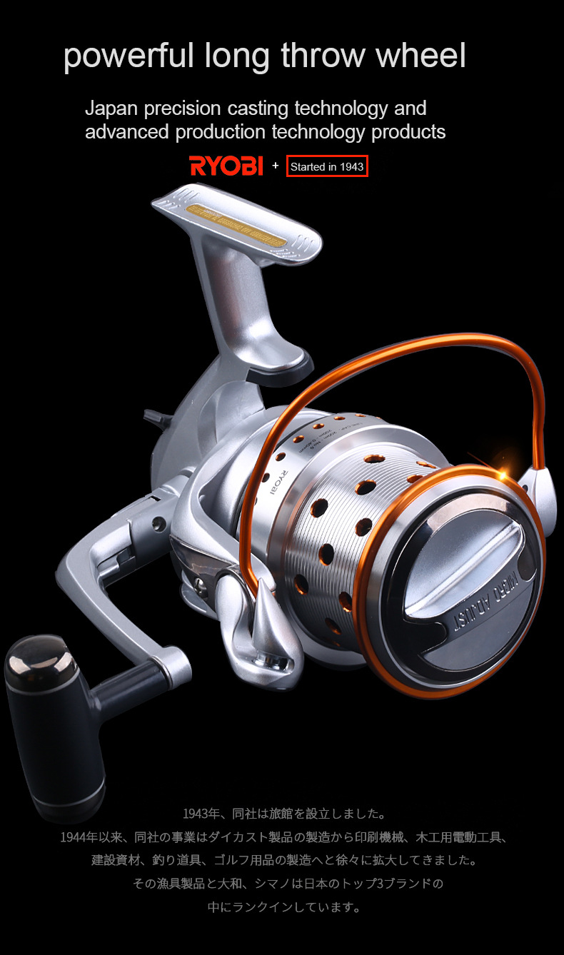 RYOBI PROSKYER POWER 8000 Spinning Fishing Reel 4/1BB 12kg Drag